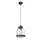 Z-Lite Burren 1 Light Mini Pendant, Matte Black And Clear Seedy 337MP-MB+CH - alternate 4